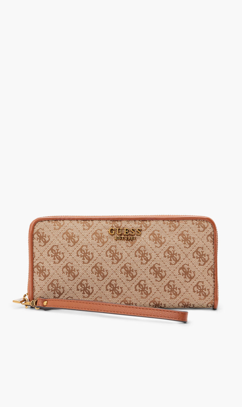 

Guess Brown Aviana Slg Large Zip Around for Women | The Deal Outlet