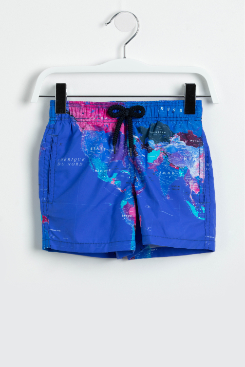 

Vilebrequin World Map Print Swim Trunks