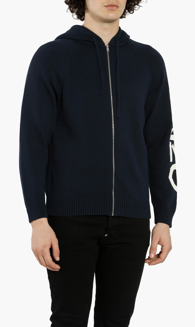

Kenzo Oversize Logo Hooded Cardigan
