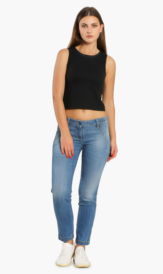 

Chloe Summer Tailored Jeans, Blue