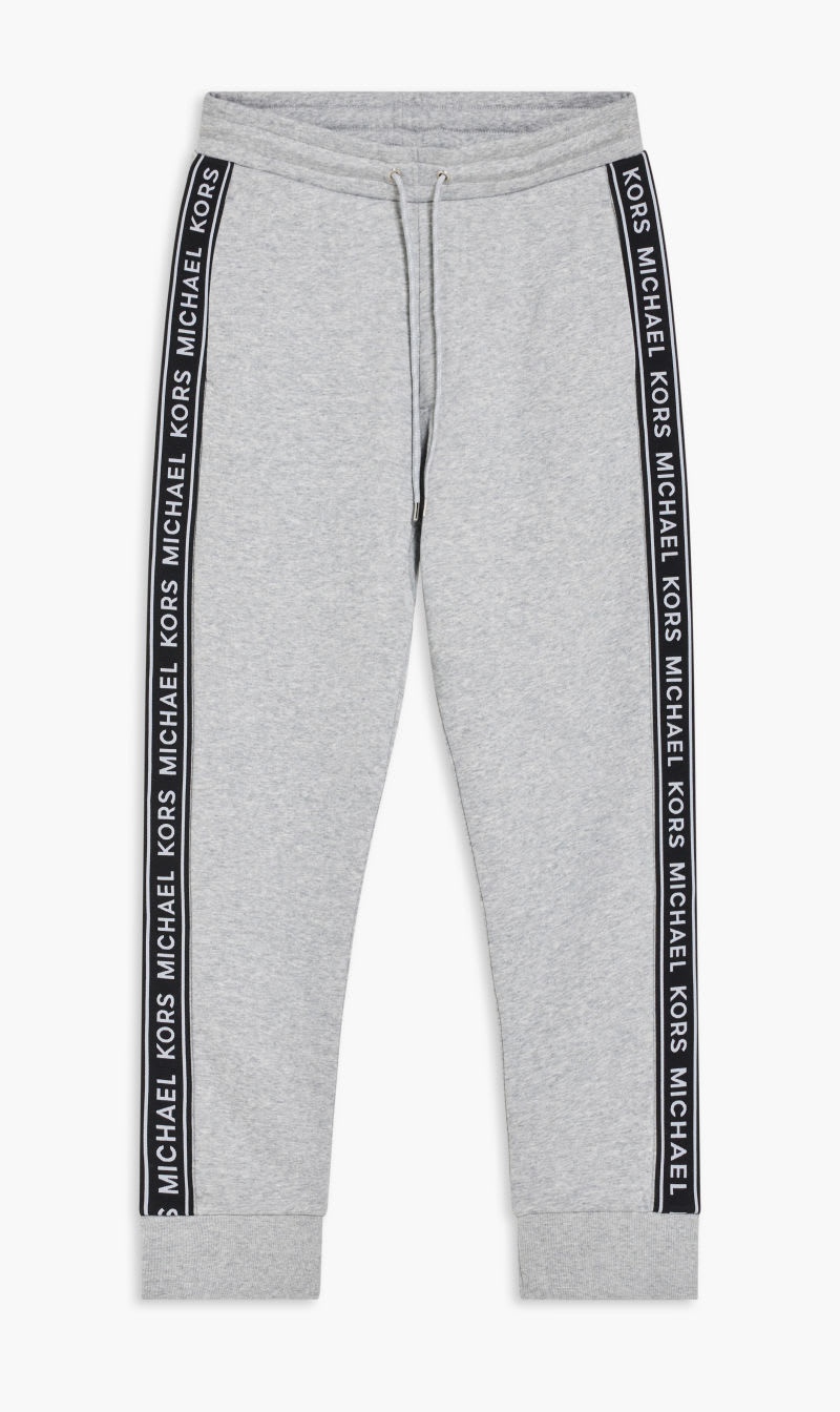 

Michael Kors Grey Logo Print Cotton Blend Joggers for Men | The Deal Outlet