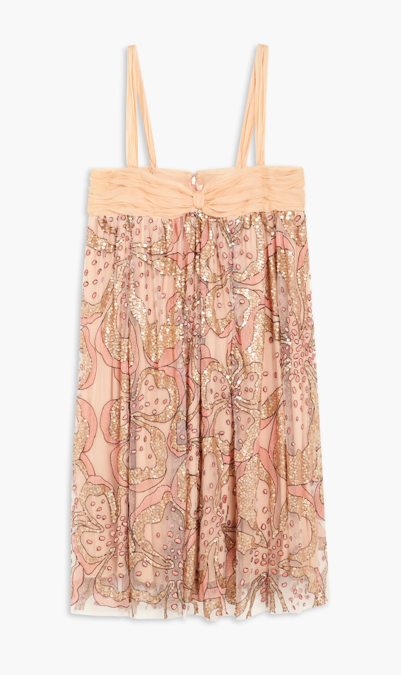

Backless Strap Dress, Brown