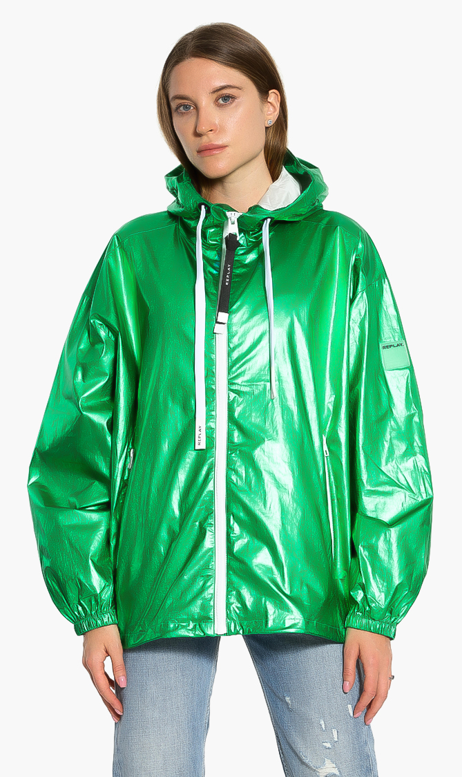 

Plain Hooded Jacket