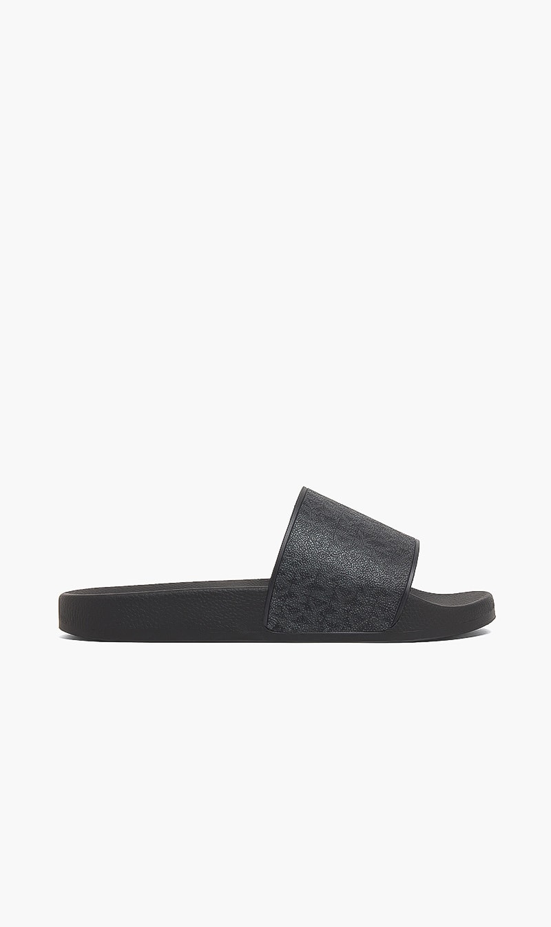 

Michael Kors Blue Dawson Slides for Men | The Deal Outlet