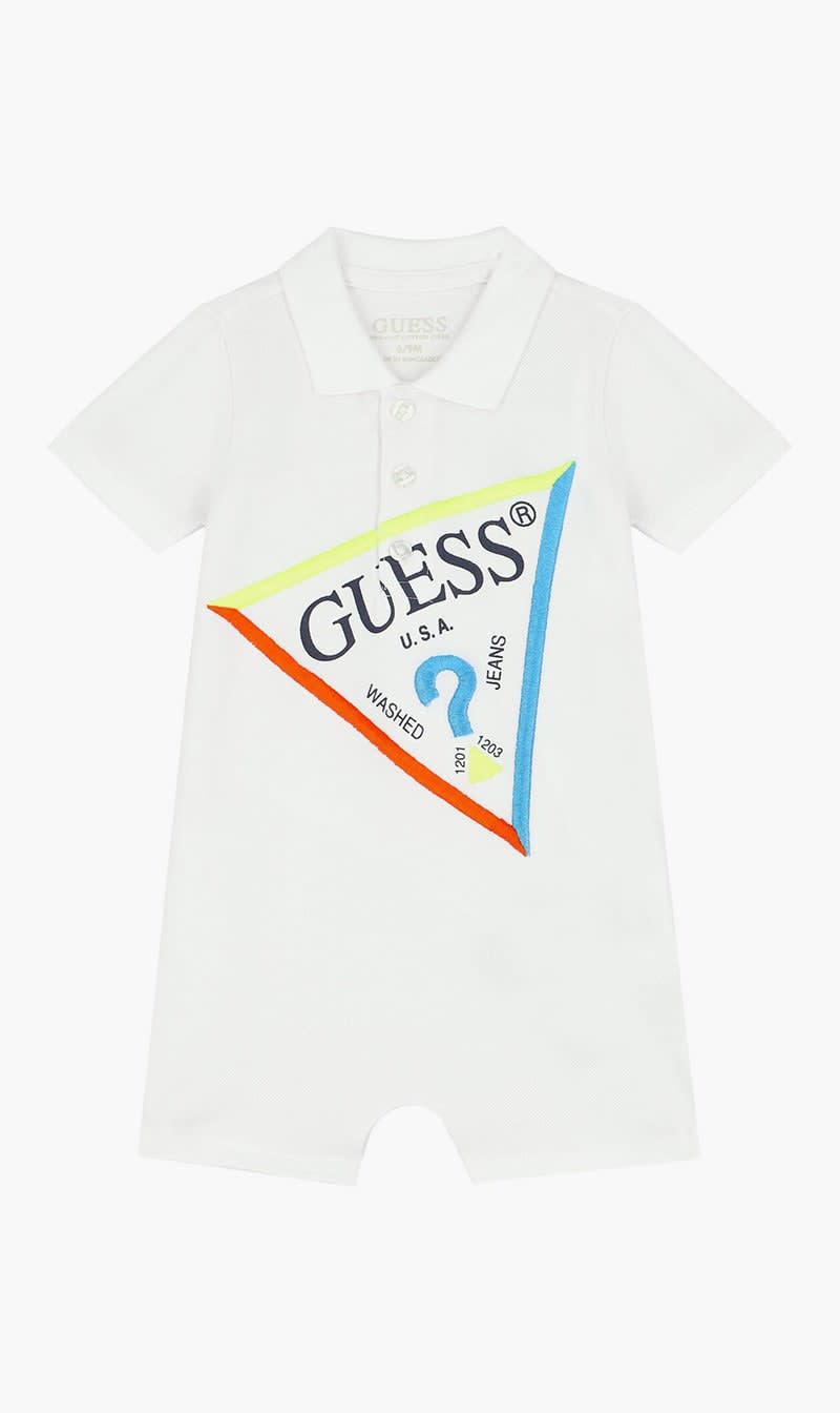

Guess White Stretch Piquet Shortie for Boys | The Deal Outlet