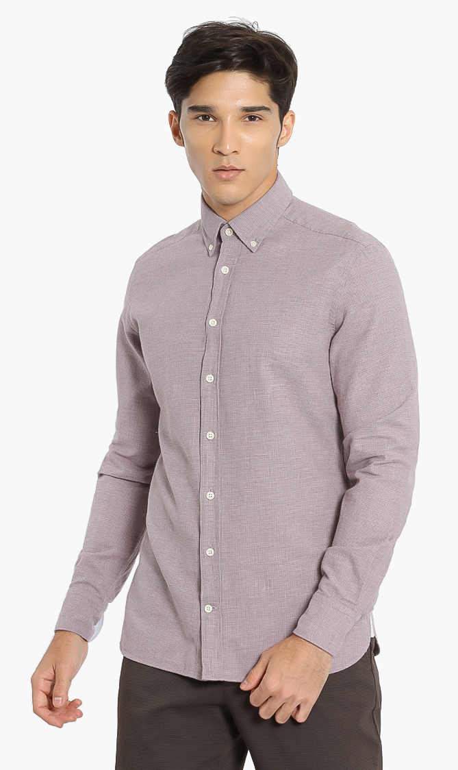 

Hackett London Brushed Dobby Brompton Slim Fit Shirt