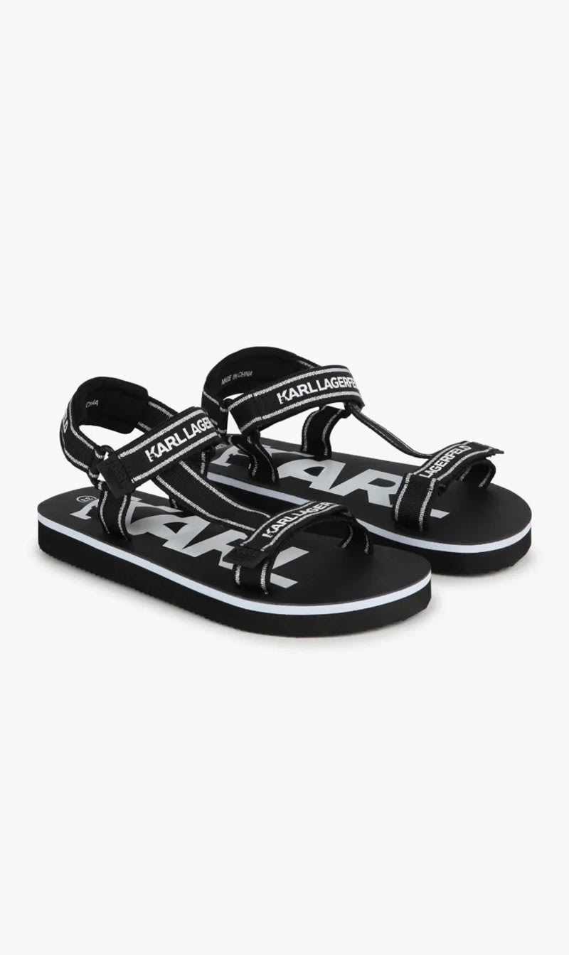 

Karl Lagerfeld Black Sandals for Girls | The Deal Outlet