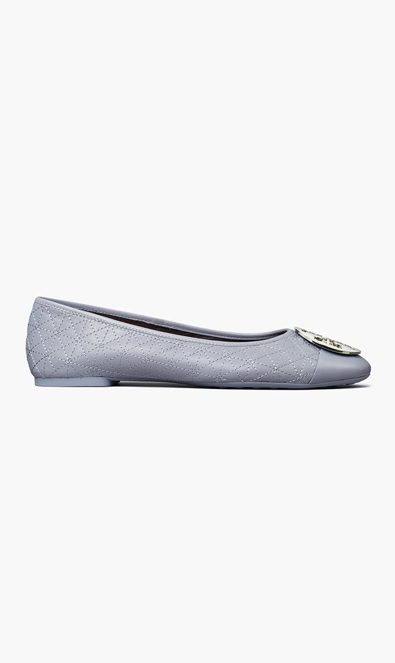 

Tory Burch Blue Claire Quilted Ballet for Women | The Deal Outlet