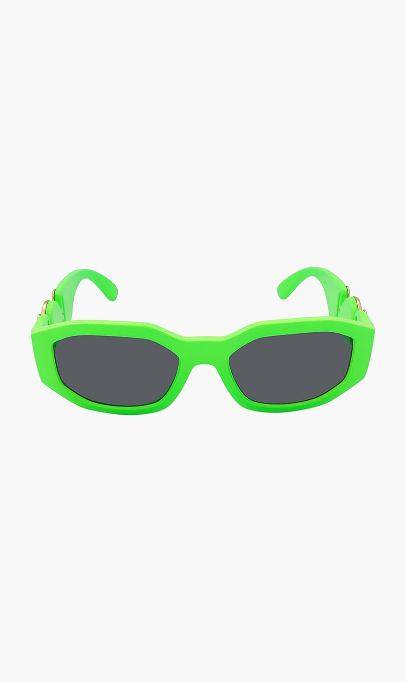 Green Versace Pink Geometric Sunglasses