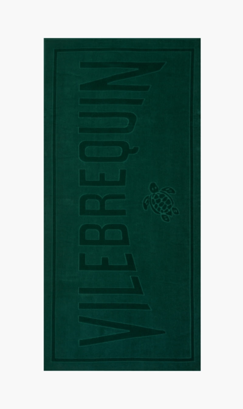 

Vilebrequin Green Jacquard Beach Towel | The Deal Outlet