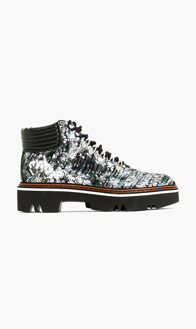 

Pollini Sequined Ankle Boots