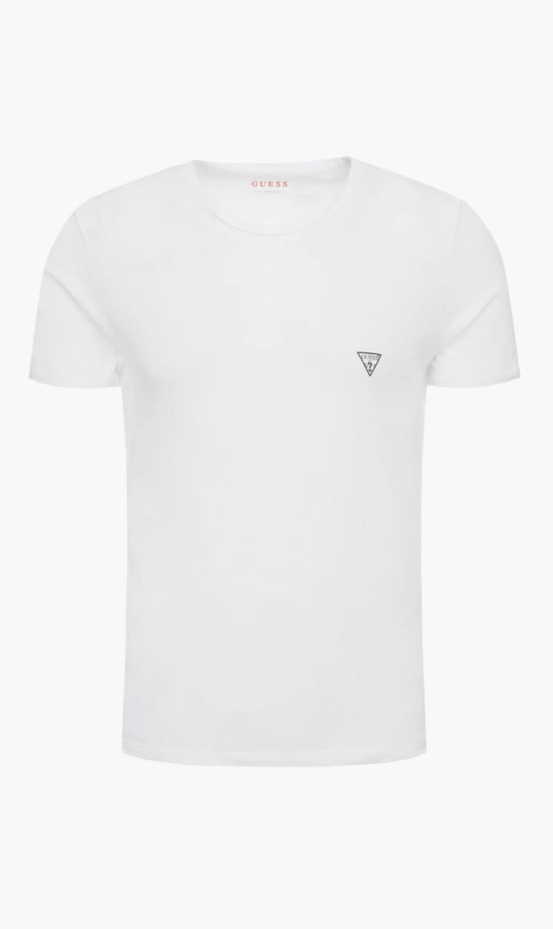 

Guess White Hero Crew Neck T-shirt for Men | The Deal Outlet