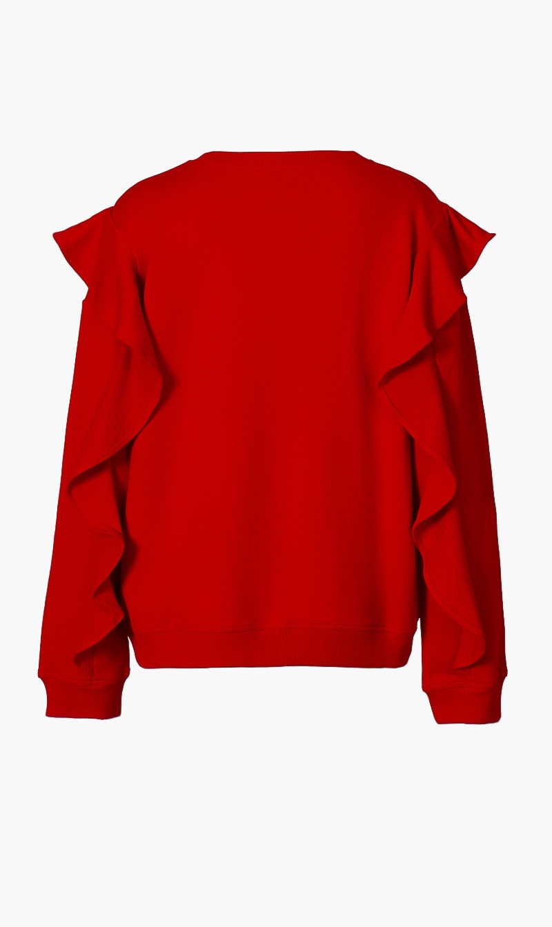 

Ruffle Sleeves Sweatshirt
