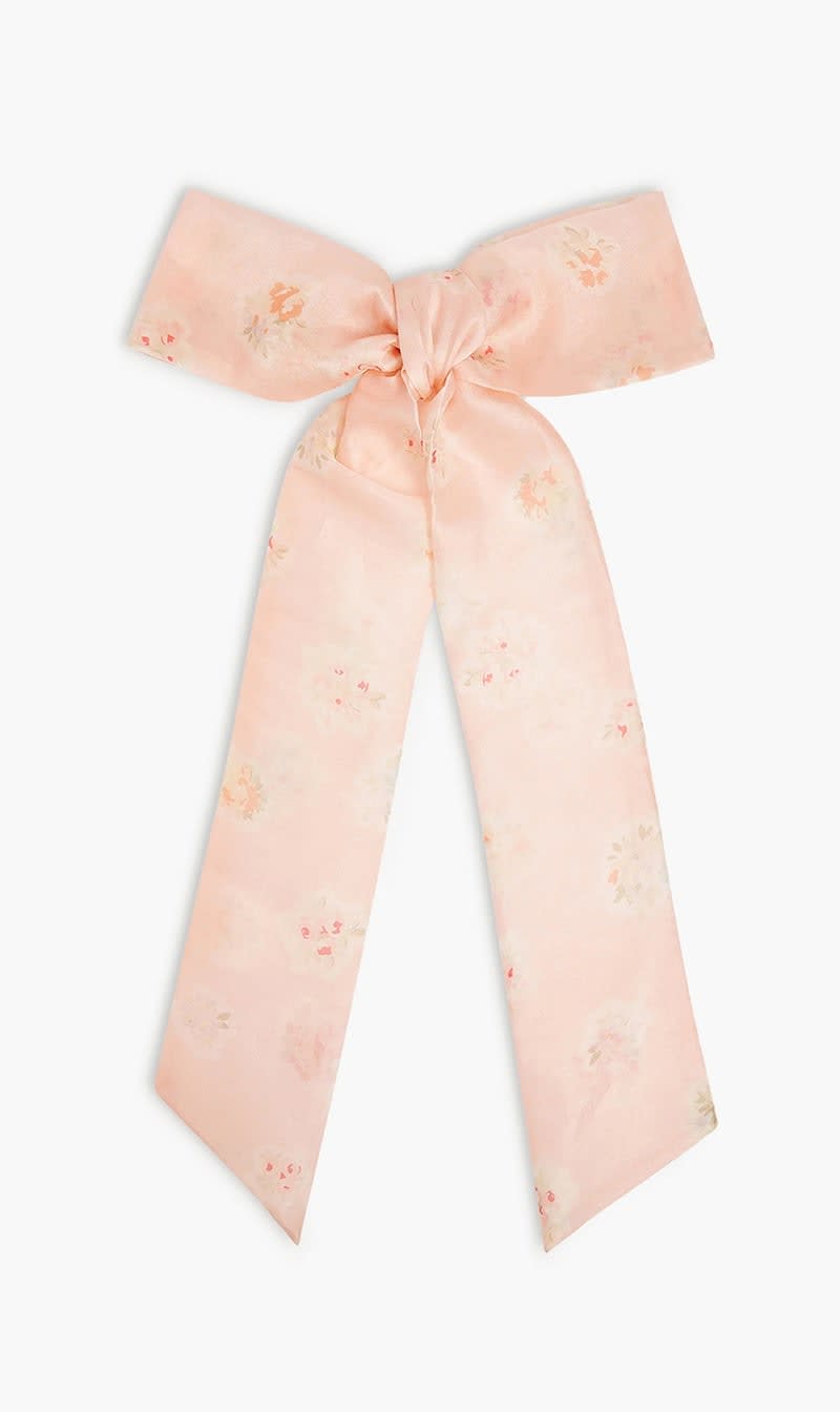 

Bonpoint Pink Silk Bow Hair Clip for Girls | The Deal Outlet