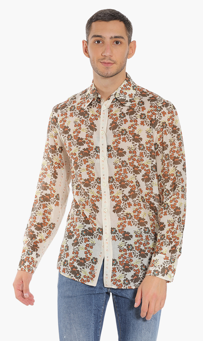 

Dsquared2 Floral Long Sleeves Shirt