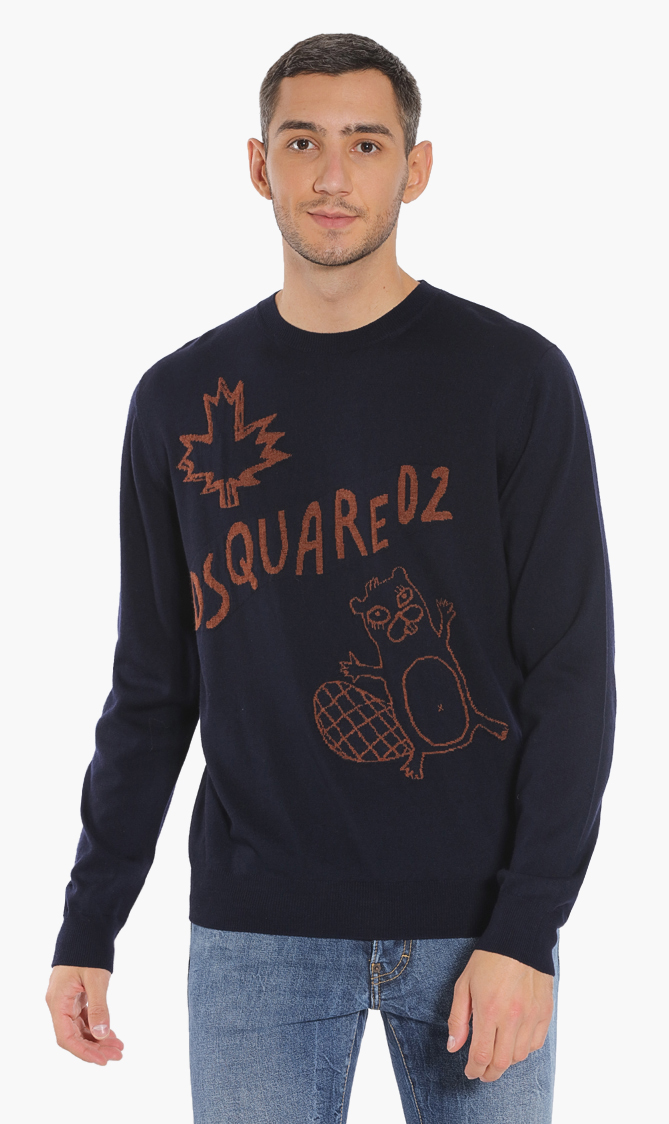 

Dsquared2 Graphic Print Sweater