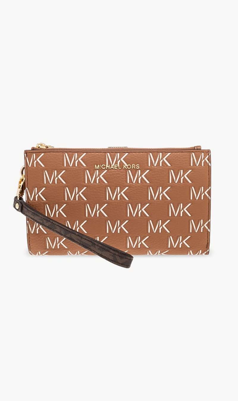 

Michael Kors Brown Monogram Print Wallet for Women | The Deal Outlet