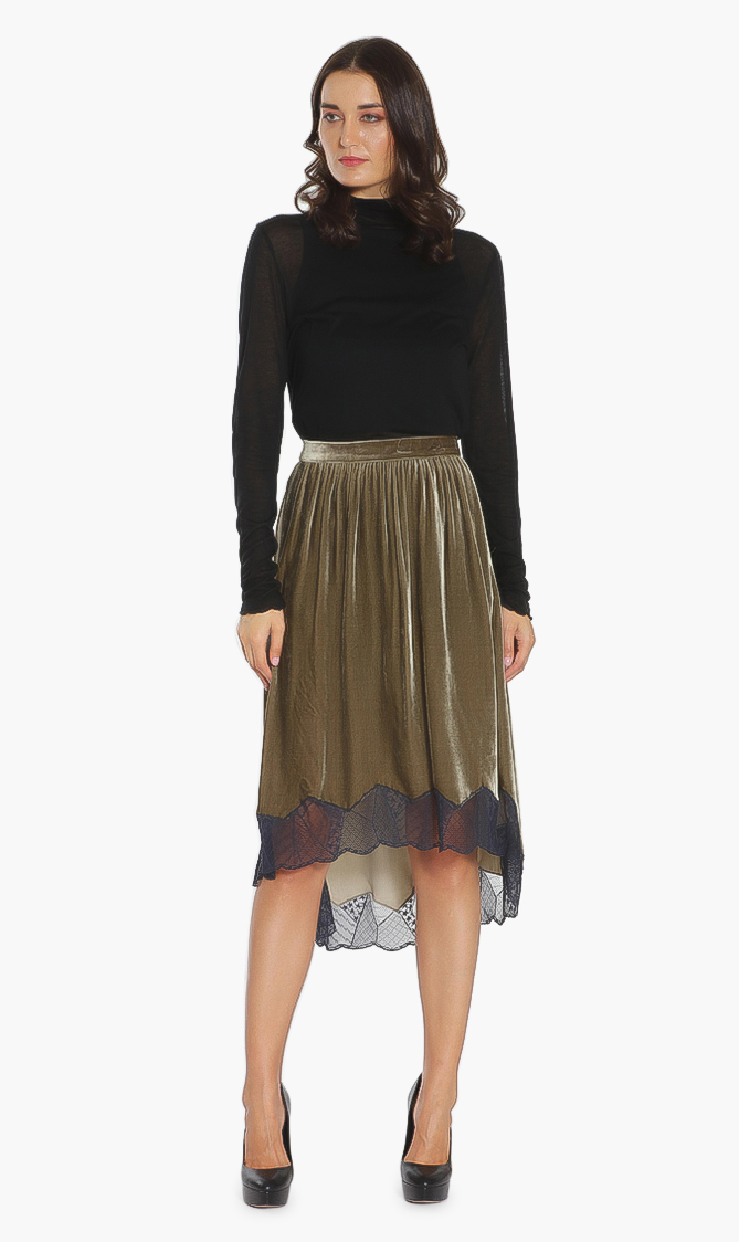 

Joslin Velvet Midi Skirt