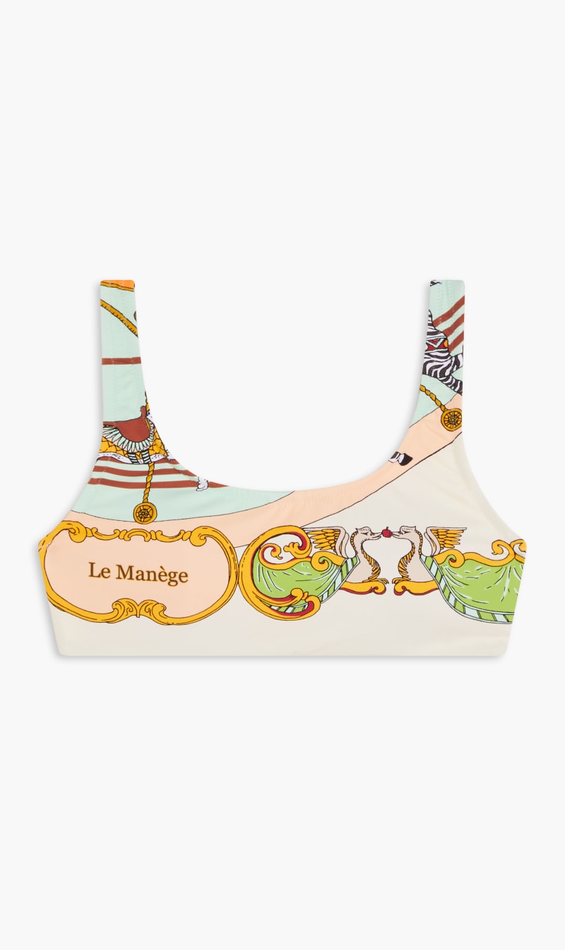 

Tory burch tory sport weightless printed scoop bra | the deal outlet, Beige