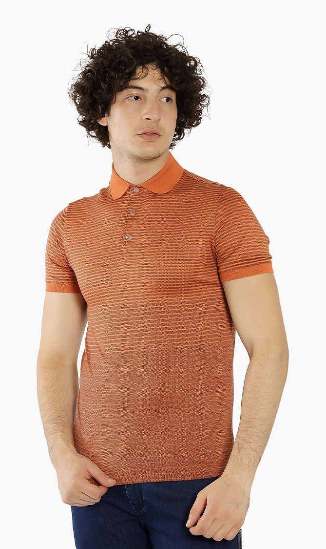 

PAL ZILERI Striped Polo Shirt