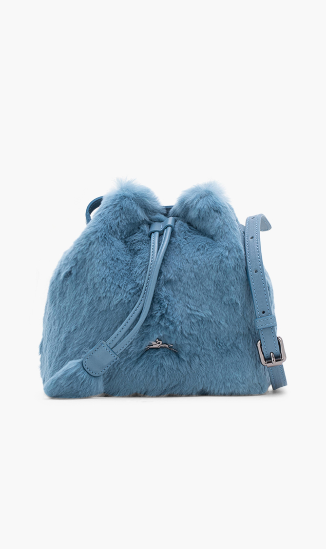 

Longchamp Fur Bucket Bag