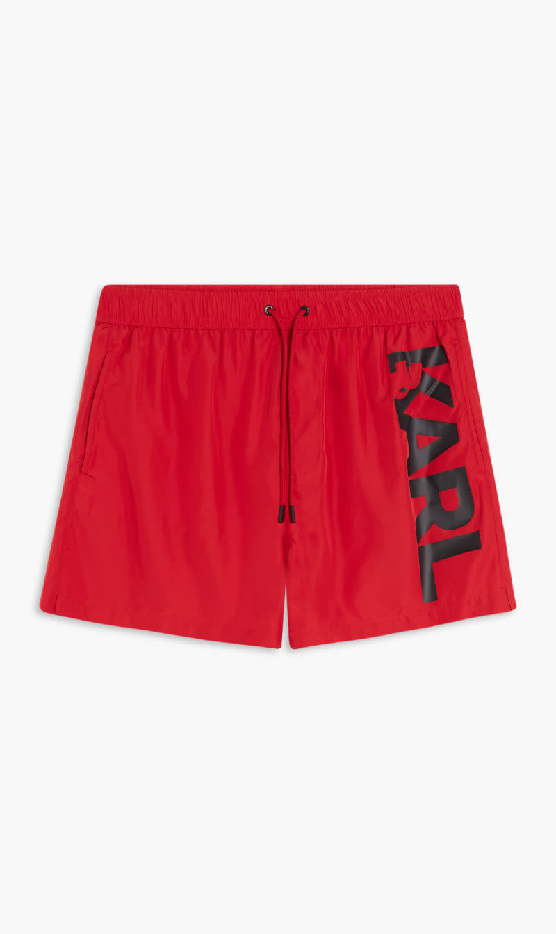 

Karl Lagerfeld Red Karl Logo Short Boardshorts for Men | The Deal Outlet