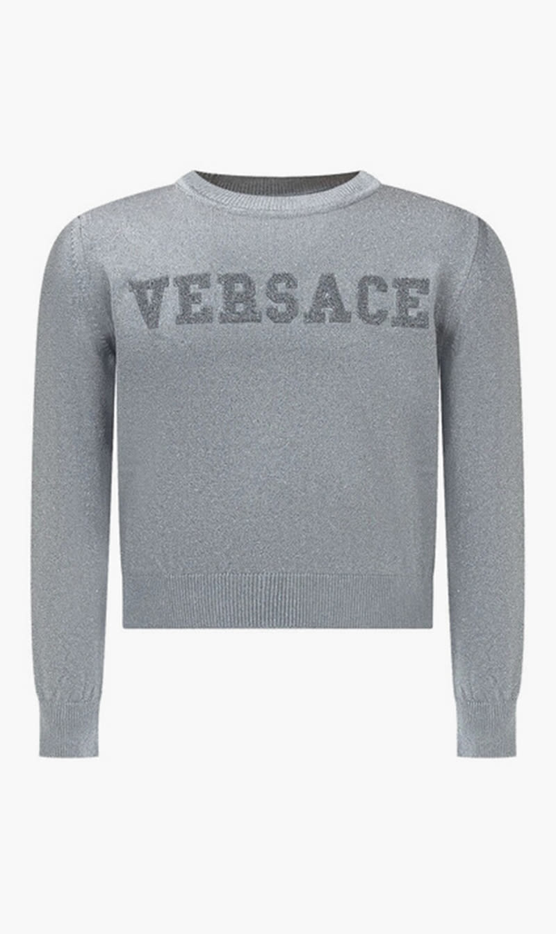 

Versace Silver Knit Sweater for Boys | The Deal Outlet