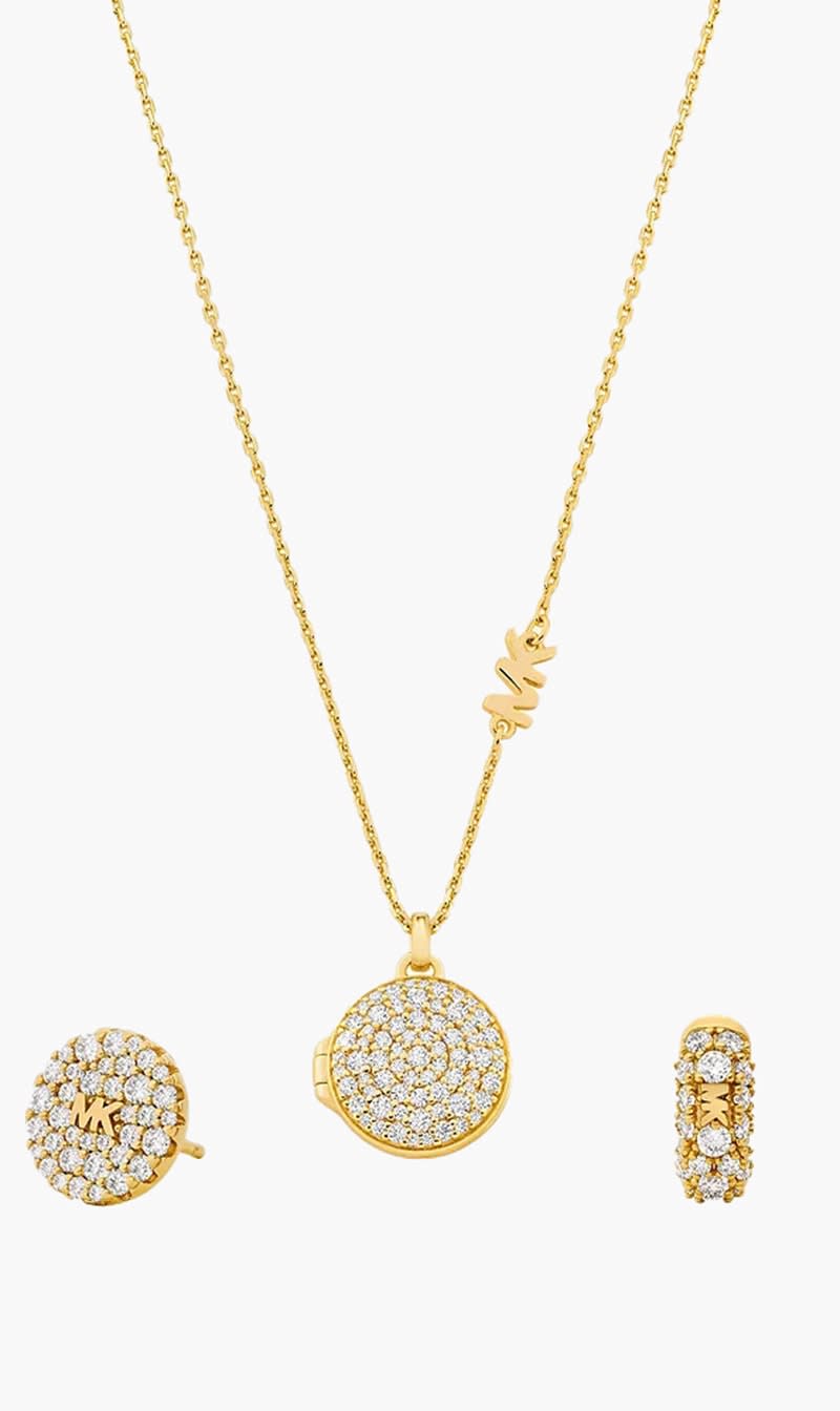 

Michael Kors Gold Set Necklace With Earring Gold for Women | The Deal Outlet