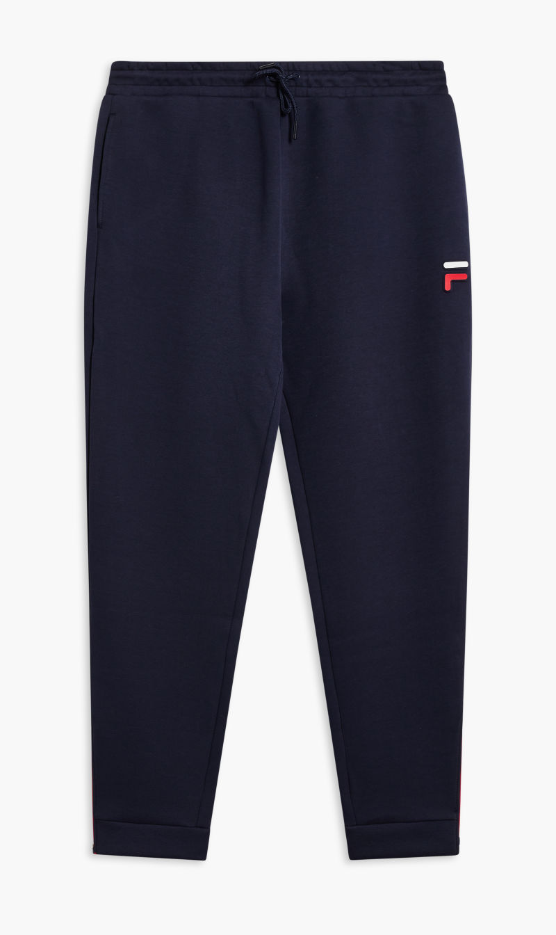 

Fila Blue Pant Embossed Logo W Flat Print Finish for Men | The Deal Outlet