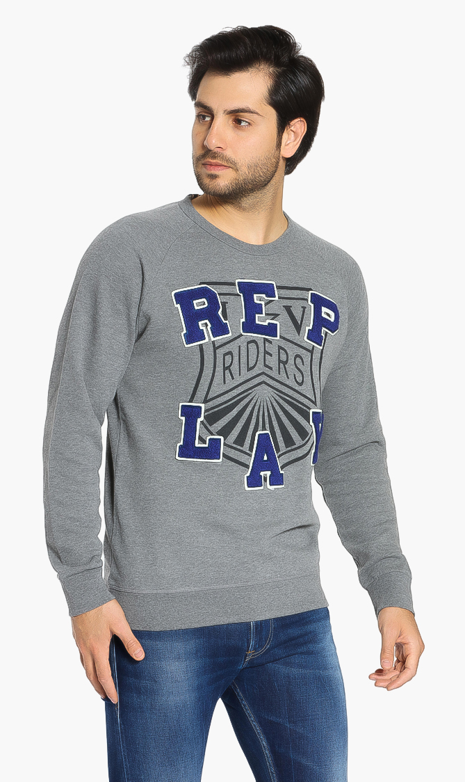 

Replay Logo Patch Sweatshirt
