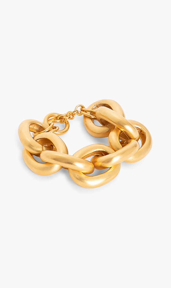 

Kenneth Jay Lane Gold Large Links Chain Bracelet