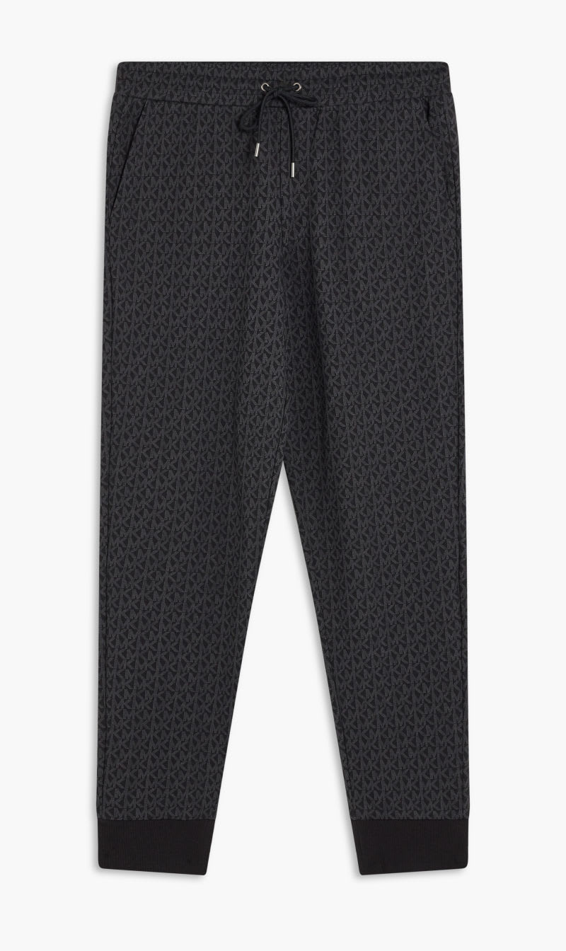 

Michael Kors Black Mk Sig Print Jogger for Men | The Deal Outlet