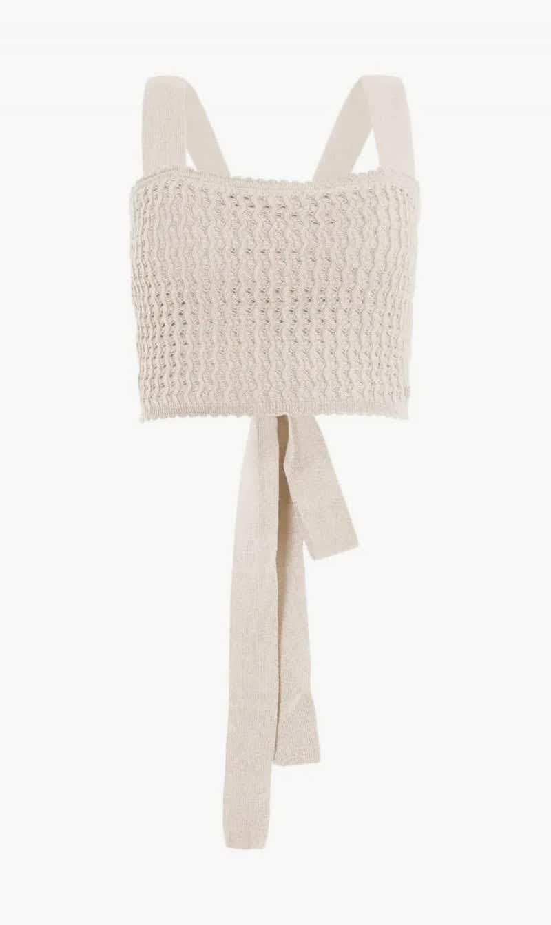 

Guess White Sl Yasmina Tie Back Swtr for Women | The Deal Outlet