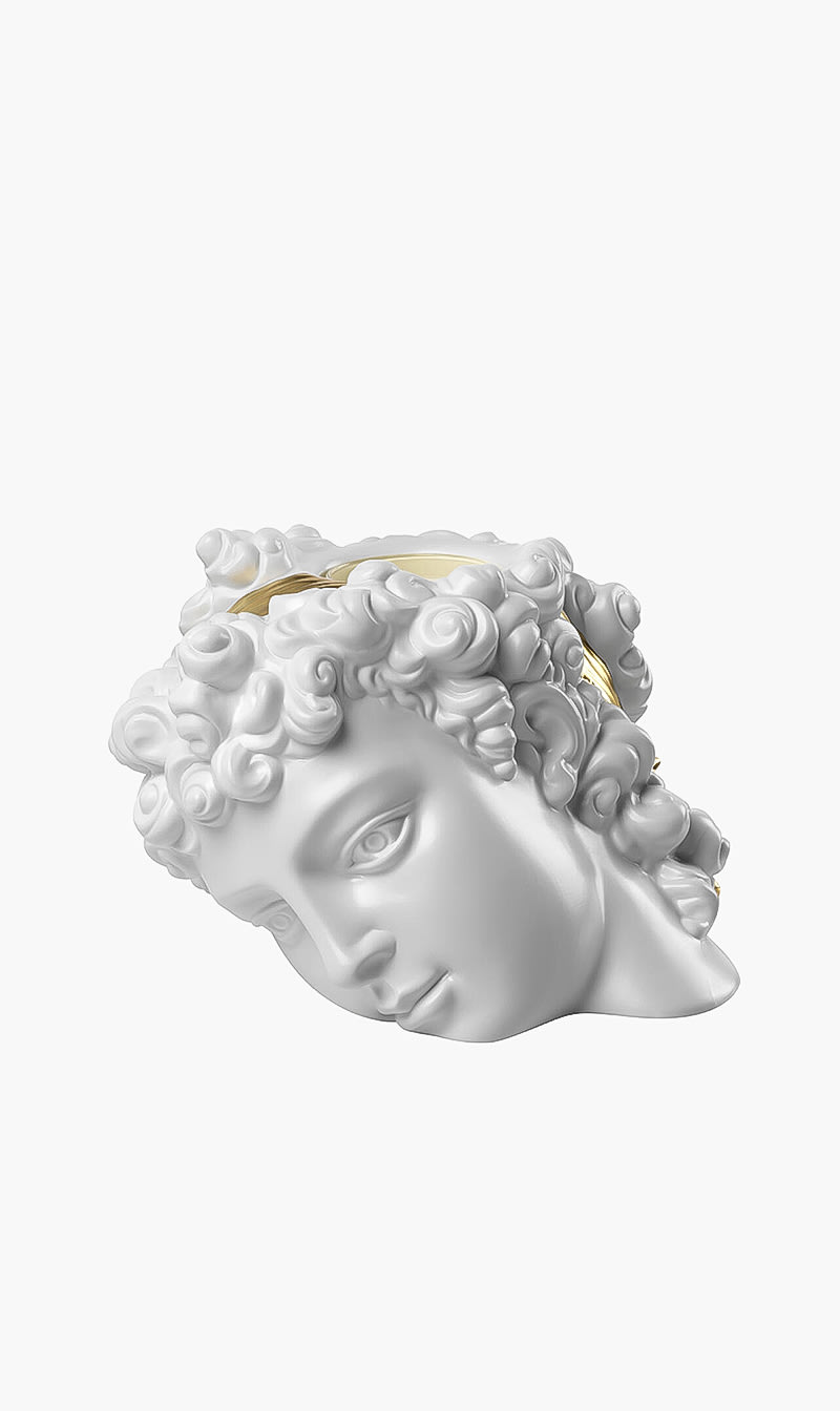 

Ginori 1735 White Ganymede Palazzo Centauro Sculpture - Designer Candelabra With A Scented Candle | The Deal Outlet