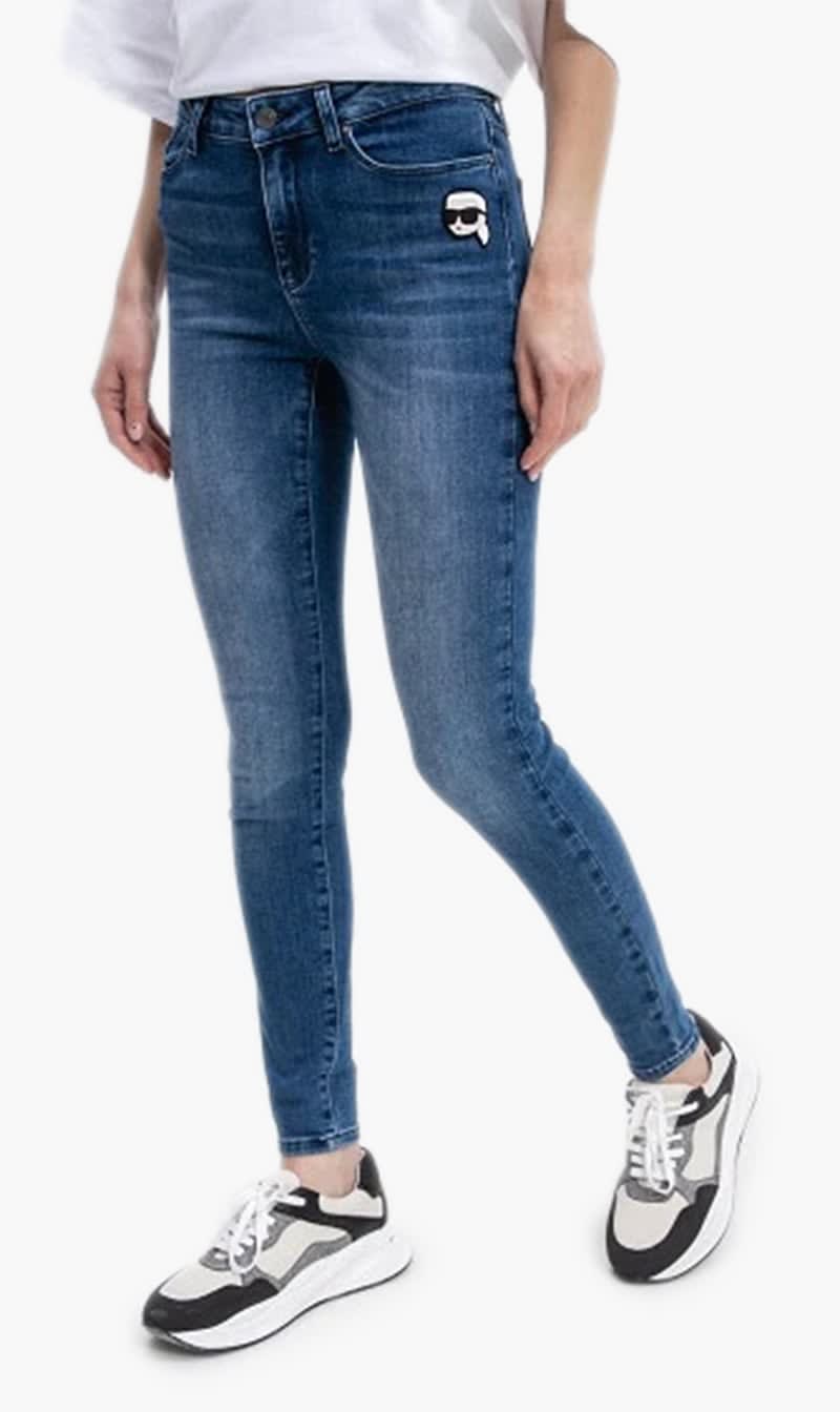 

Karl Lagerfeld Blue Ikonik 20 Denim Pants for Women | The Deal Outlet