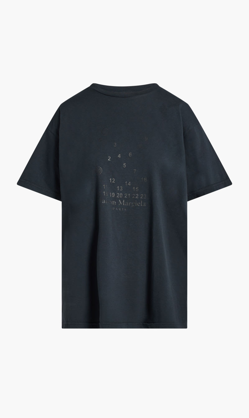 

Maison Margiela Black Avp Logo Black Delave T-shirt for Women | The Deal Outlet