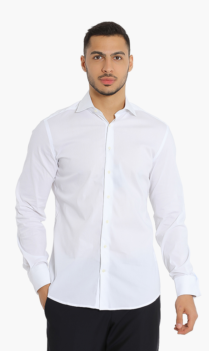 

Hackett London Stretch Dobby Slim Fit Long Sleeves Shirt