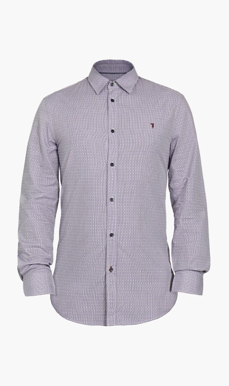 

Regular Fit Miami Collar Micro Shirt, Blue