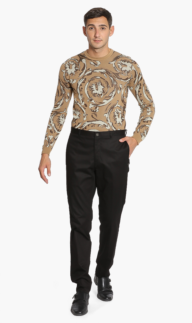 

Versace Full Length Solid Pants