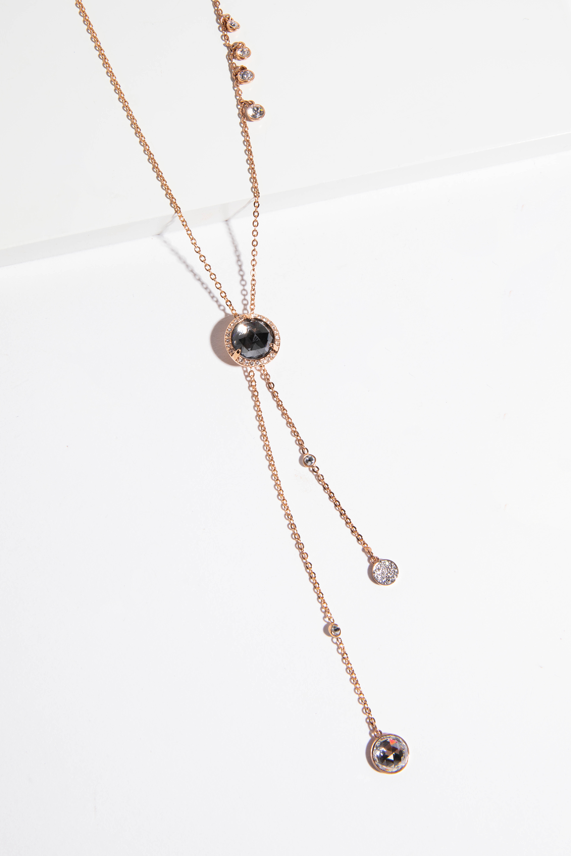 

SWAROVSKI Lucy Layered Jet Rose Gold Necklace