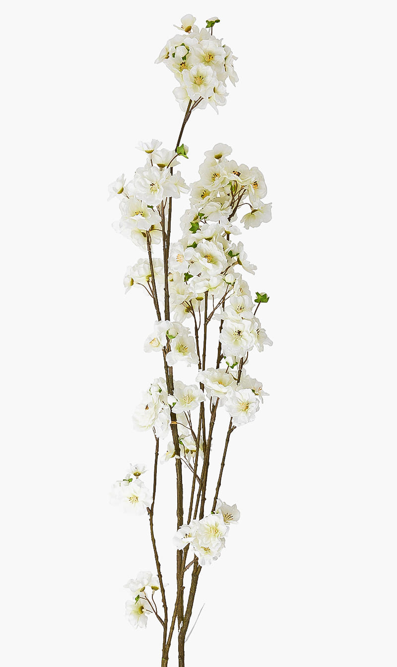 

Silk-ka White Cherry Blossom Spray | The Deal Outlet