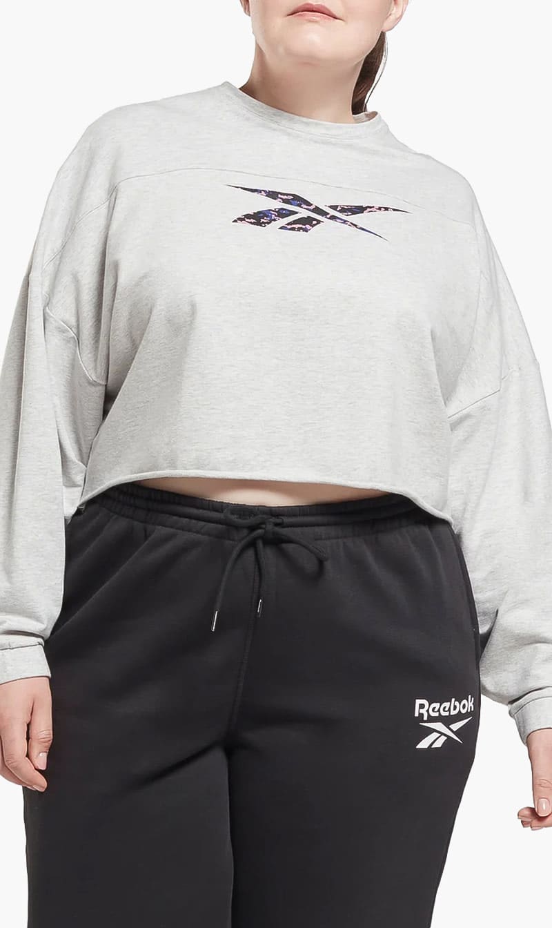Reebok Grey Plus Size Modern Safari Coverup for Women