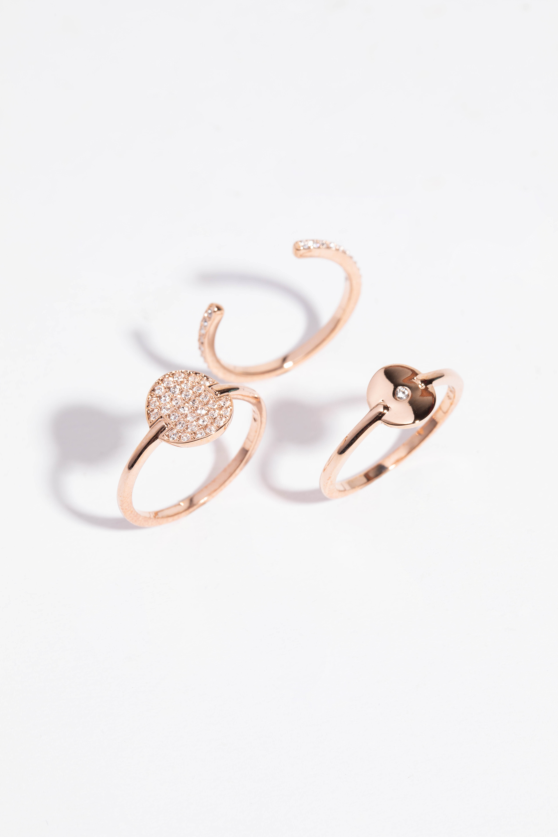 

SWAROVSKI Ginger Rose Gold Ring Set, 55mm