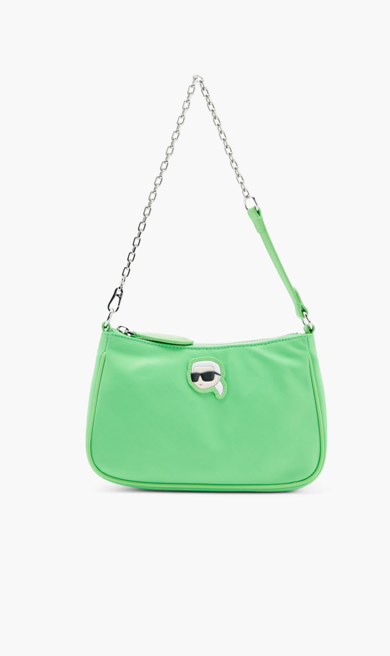 

Karl Lagerfeld Green K/ikonik 2.0 Nylon Sm Zip Sb for Women | The Deal Outlet