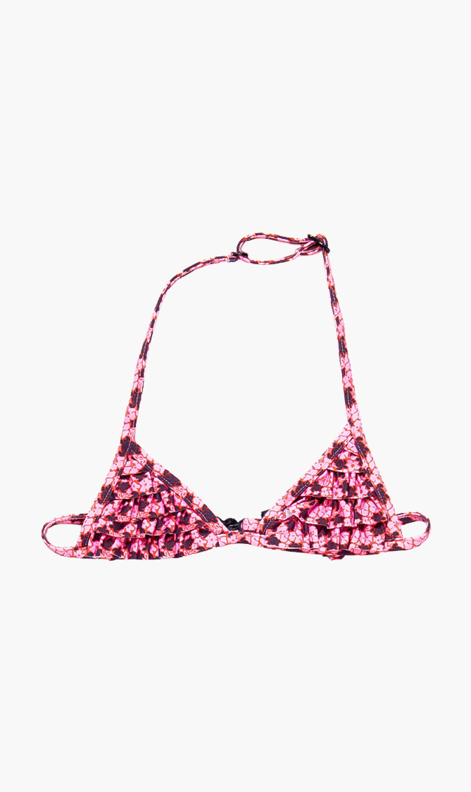 

Vilebrequin Blue Givly Micro Turtle Triangle Halter Top for Girls | The Deal Outlet