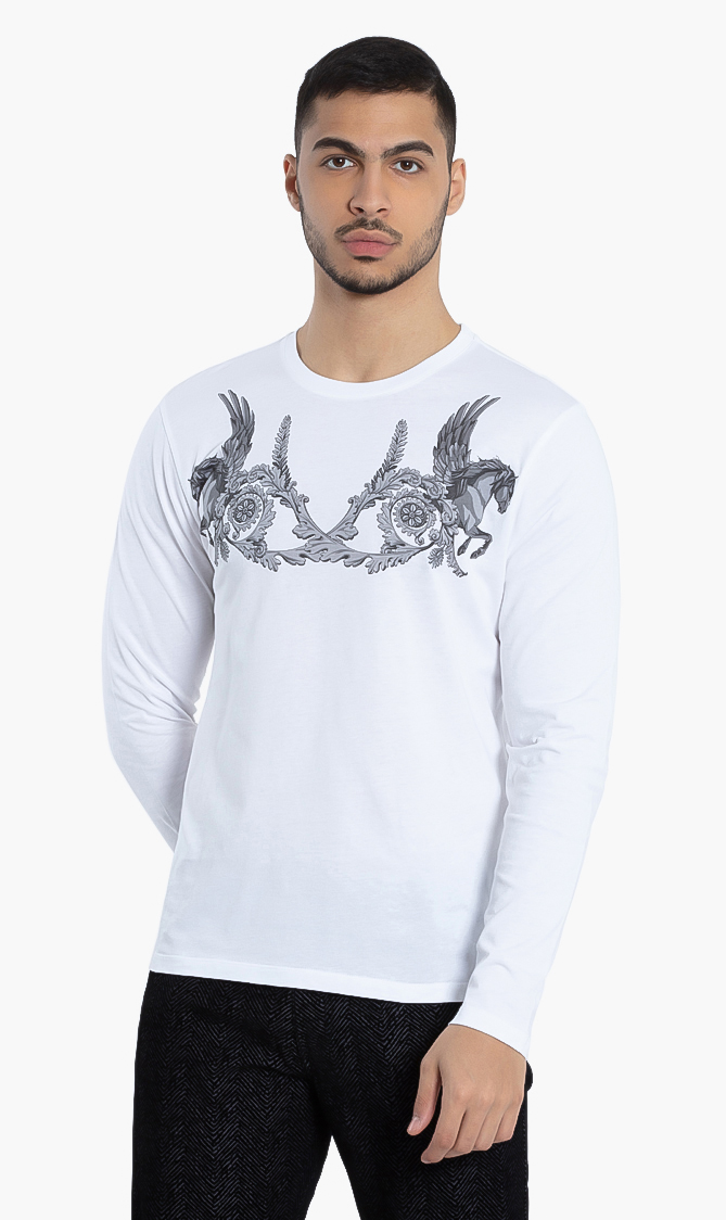 

Versace Gianni Long Sleeves Cotton T-shirt
