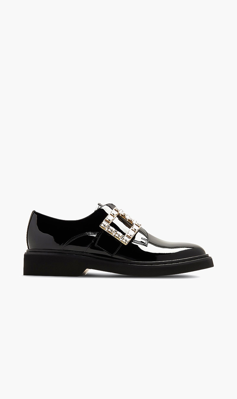 

Roge Black Viv Rangers Strass Buckle Derby 25 for Women | The Deal Outlet
