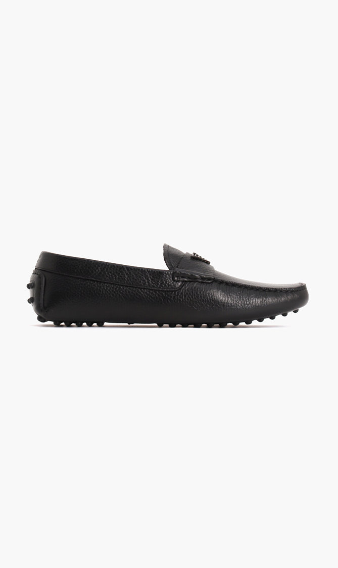 

Emporio Armani Pebbled Leather Loafers