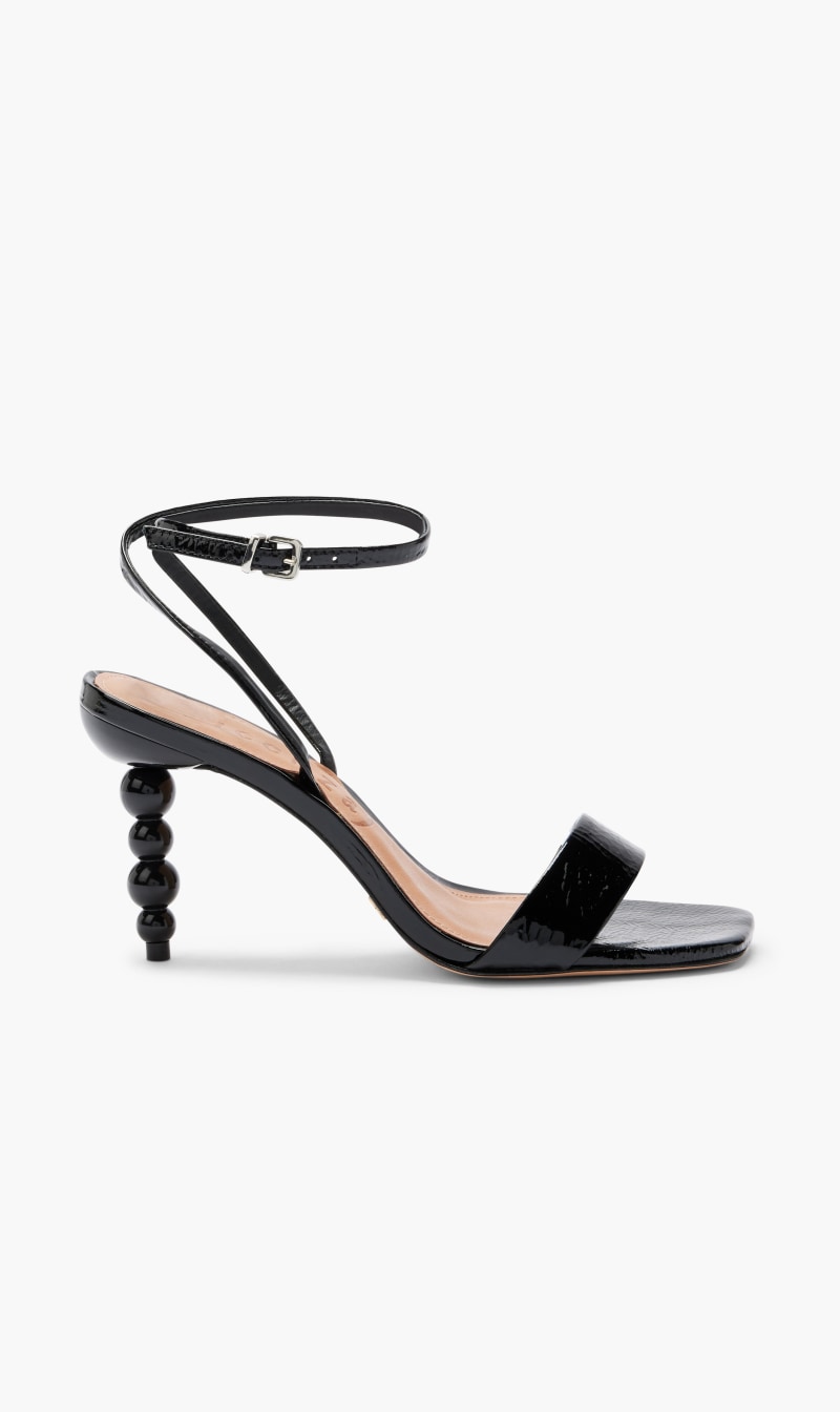 

Vicenza Silver Glossy Heels Sandals for Women | The Deal Outlet