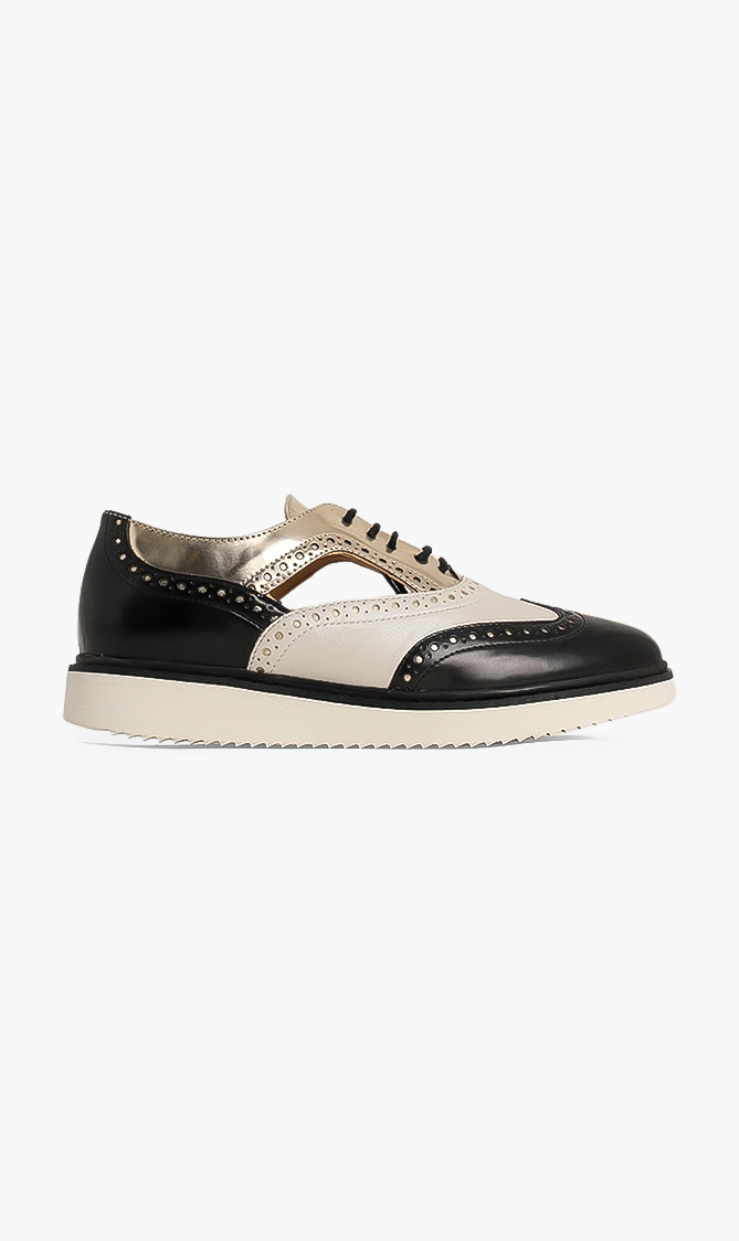 

Geox Thymar Cut-out Leather Oxford
